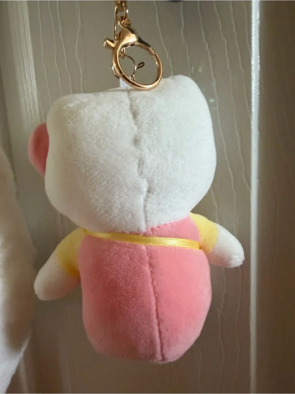 Hello Kitty Plush Backpack in White, Pink and Yellow